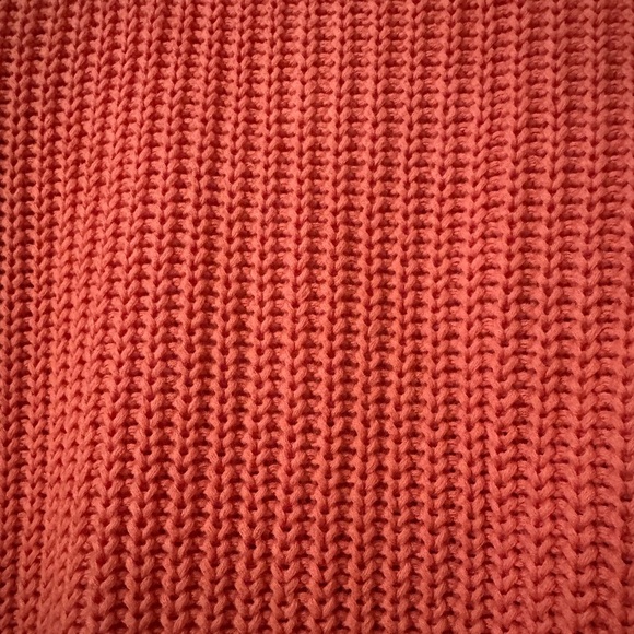 Free People Damsel Bell Sleeve Sweater in Coral Sz Medium 100% Cotton - Picture 9 of 12